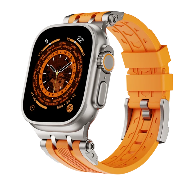 The Mobile Suit Band — Oranje band – titanium adapter / 46mm/45mm/44mm