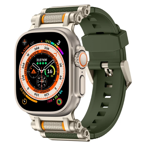 Wheel of Fortune — Verde – adaptador de titanio / 46mm/45mm/44mm
