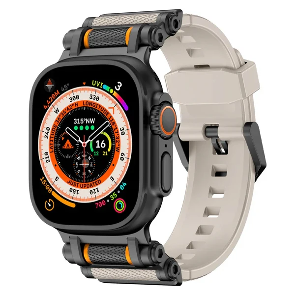 Wheel of Fortune — Blanco – adaptador negro / 46mm/45mm/44mm